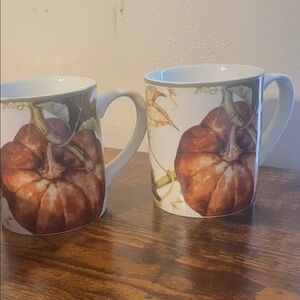 Autumnn Harvest Pumpkin Mugs